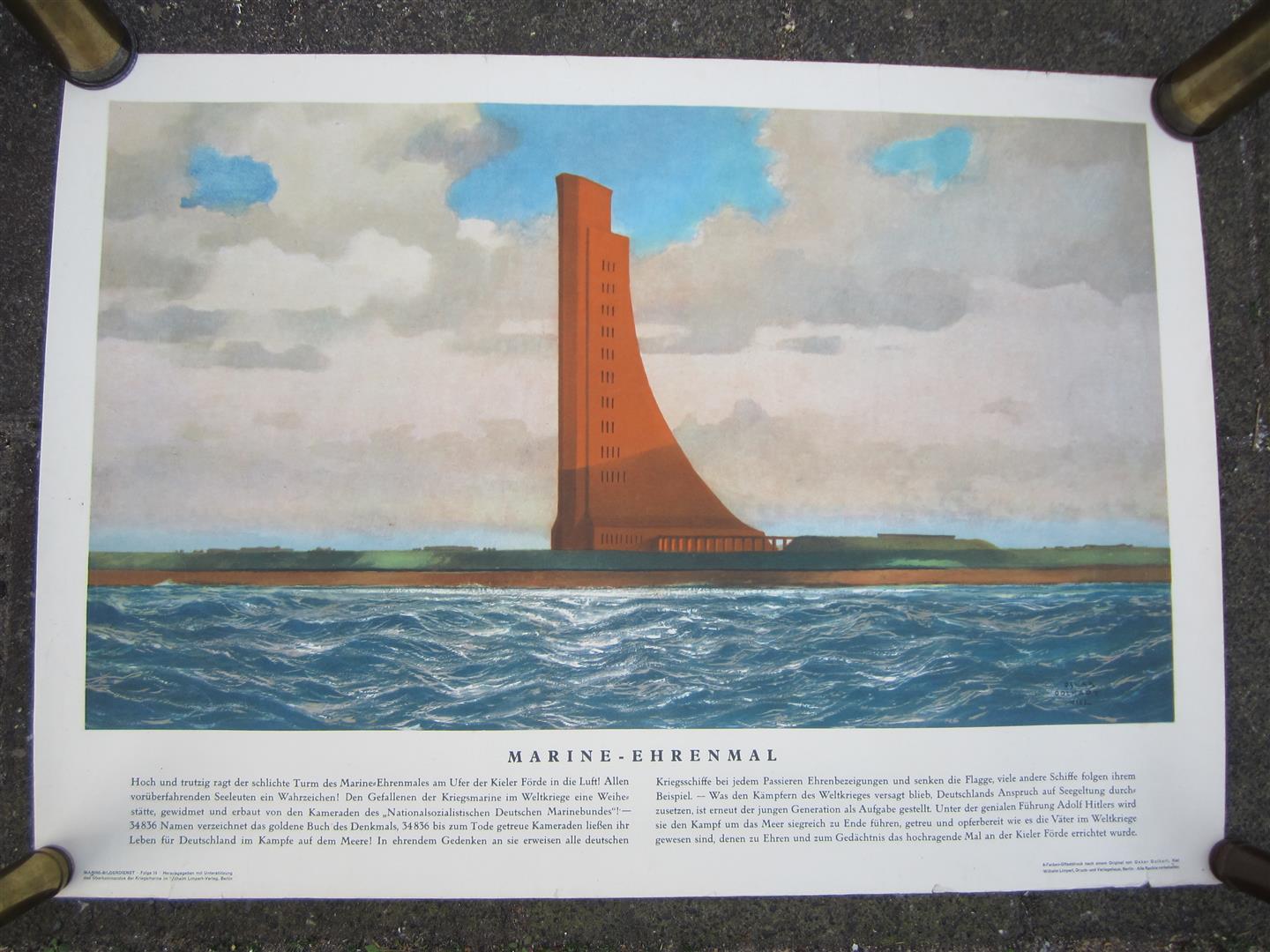 WW2 KM Print, MARINE - EHRENMAL